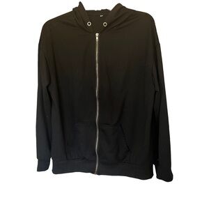 Black Open Front Long Sleeve Jacket Size small